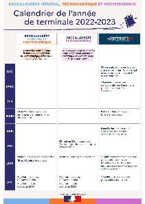 Bac 2023 : calendrier de l'année 2022 2023 - Actualités - Cité Scolaire